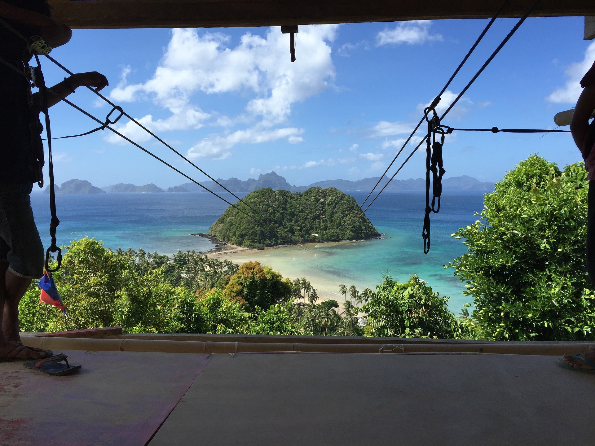 Philippines Palawan El Nido Zipline